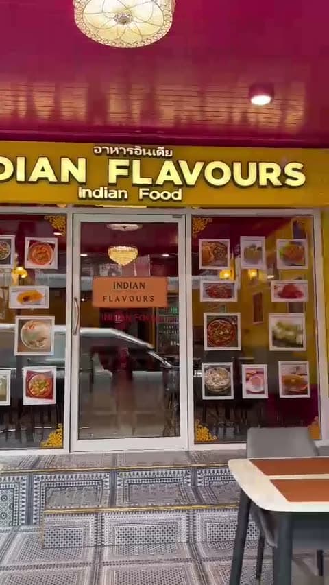 Indian Flavours Indian Food storefront in Watthana, Bangkok